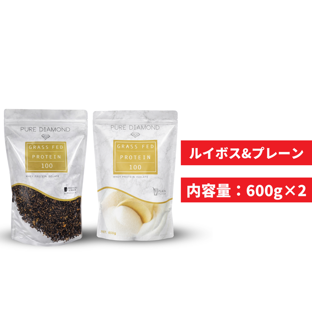 GFプロテイン［600g×２種セット_Tea&Plain］